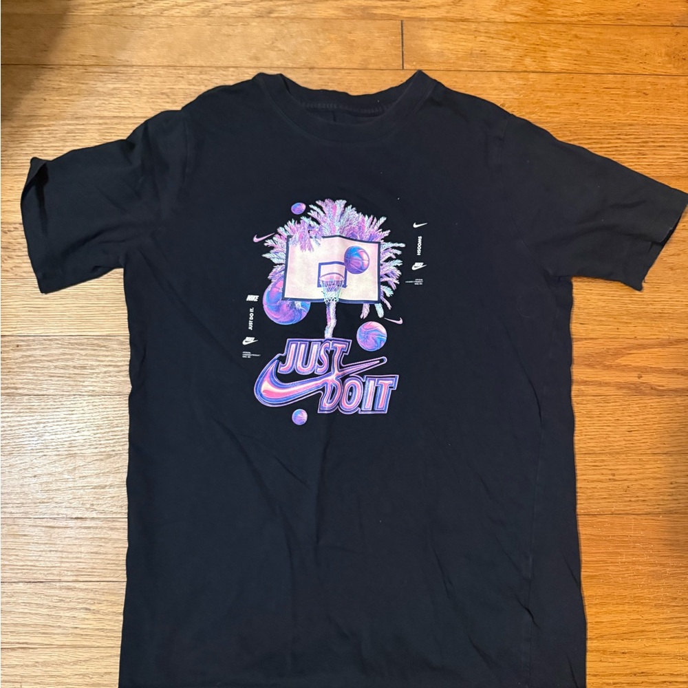 Nike The Nike Tee Black with White Logo